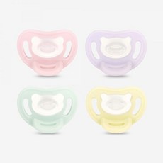 더블하트 소프트버디 스윗드림 올실리콘 쪽쪽이(+케이스), L (6-18개월), 스윗핑크