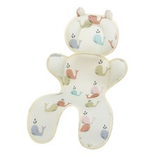 헤드바디 서포트 필로우/카시트 유모차 베이비 인서트/미국직배송/무료배송, A. 3D 컬러풀 고래 매트