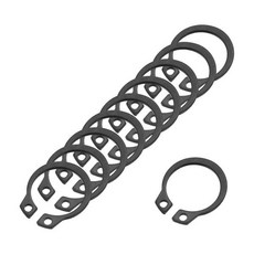 uxcell 50개 외부 유지 링 11mm 65Mn 탄소강 클립 스냅 원형 와이어 밸브 전기기기용 검은색, 12.9mm, 검정, 20