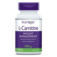 NATROL L-肉鹼500mg膠囊, 30顆, 1罐