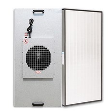 공업용 공기청정기 클린룸 FFU 팬 필터 창고 흡연실, 1175x575mm 플라스틱 잎+고효율 세트