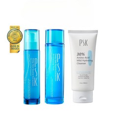 PSK 深海源萃保濕基礎保養組 化妝水 乳液 潔面霜, 1個, 敏感肌專屬安心組