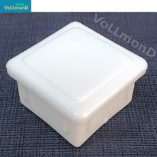 사각캡/각속/30x30/백색/파이프캡/각파이프캡/PVC, 1개