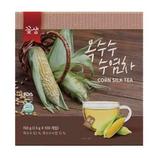 [DM] 건강한 티타임_고소하고 깔끔한 옥수수 수염차 침출차 종이 티백 1.5g 100T, 1, 100