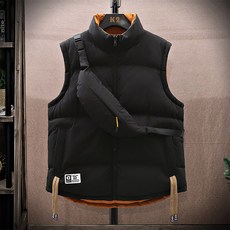 麂皮絨保暖馬甲背心 立領 秋冬新款百搭男士