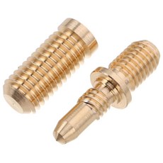 베스트존 당구 큐 연장 나사 세트 황동 조인트 커넥터 당구대용 견고하고 설치가 쉬움 표준 당구대와 호환, 4.00X1.00X1.00CM