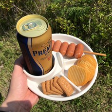 분리형 캠핑접시 음료홀더 식기