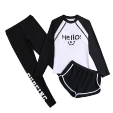 防曬長袖泳衣套裝 3件組