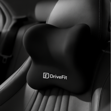 드라이브핏 차량용 목쿠션 고밀도 메모리폼, 2개, 블랙