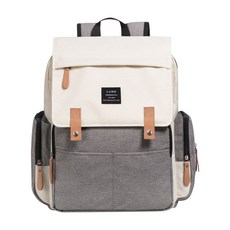 LAND 媽媽包 後背包, 米灰