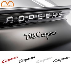 포르쉐 호환 Cayman 카이맨 엠블럼, 레드, .