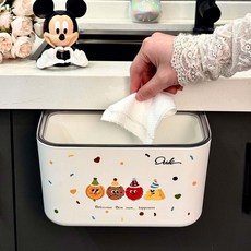 ⭐2025新款厨房垃圾桶挂式厨余卫生间壁挂专用免弯腰家用无盖收纳, 1個, 小号无盖★⚑:免弯腰家用收纳