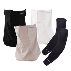 스위스클럽 UV차단 냉감마스크 3종(3COLOR) + 쿨토시(1SET), 1세트, 블랙+베이지+화이트