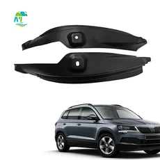 A09E-Skoda Karoq 2016-2021 용 후면 머드 플랩 가드 펜더 머드 가드 스플래시 머드 플랩 펜더 머드 가드, 01 black