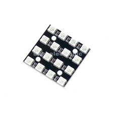 UCI電子 WS2812B 4*4位 RGB LED 16位元全彩驅動開發板, 1個, 尺寸：3*3.m