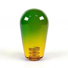 【Channel G】凱迪特 KDIT 雙色水滴型搖桿頭 美式搖桿球 三和&清水搖桿適用 彩色透明 提升遊戲體驗, 綠黃, 1個