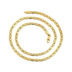 K 金項鍊【K D3115】十字元寶 寬0.4 長46公分 鍍24K金 抗過敏 防退色 土豪金 韓勢力