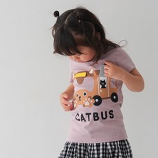 cheekroom童裝 知育服 翻翻衣 女童上衣 幼兒園-貓巴士圖案