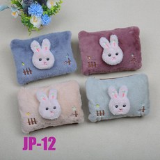 만화 털실 충전식 온수병 안전 방폭 전기 온열기 이중 손잡이 분리형 세탁 가능한 손난로 아기 온열기, JP-12 토끼 머리 베개