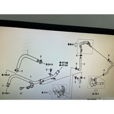 HONDA 八代雅哥 2.4 2008-2012 熱水管-正廠, 1個