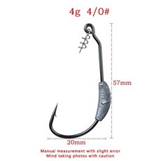 노출 크랭크 헤드 가시 후크 오프셋 낚시 텍사스 리그 태클에 적합, D, 1개, 6. D
