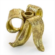 클래식 캔들 스틱 홀더 성격 바나나 모양 캔들 홀더 홈 테이블 캔들 스틱 파티 특별 소품 홈 데코 -B, [01] Gold, 1개