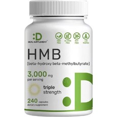딜서포먼트 HMB 울트라 스트랭스 3000mg 240캡슐 유로드, 1개, 240정