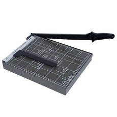 LSI IU 단두대 종이 커터 날카로운 칼날과 금속 베이스가 있는 12인치 컷 트리머 안전 가드가 12장 용량 절단용 정밀 슬라이서 카드 사진 비닐