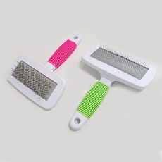 반려동물 슬리커 브러쉬 애견빗, 1개, 혼합색상-소형 브러쉬(색상랜덤)