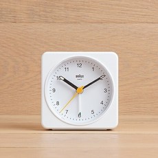 브라운 인테리어 알람 탁상시계 BC03W