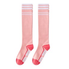 모어피크 마라톤 등산 종아리 압박 스포츠 양말, 핑크, 1개