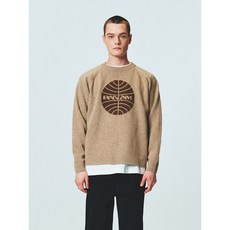 팬암 램스울 라운드넥 스웨터 니트 베이지 PODCKS31100BE