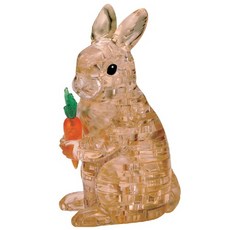 3D 크리스탈 퍼즐 브라운토끼(Rabbit)