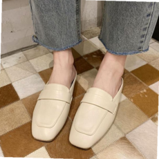 뮬구두 아이보리 뮬로퍼 여자 블로퍼 코디 구두 뮬슬리퍼