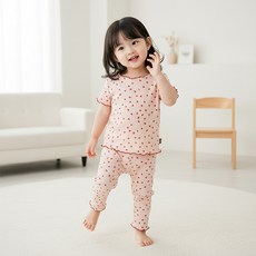 몽실이 수채화 골지 실내복