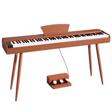 DIGITAL PIANO 88鍵木紋重錘數位鋼琴, 橙色, 1個, 5130L木紋力度