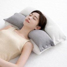 살림살림 탈부착 이중구조 경추베개, 1개
