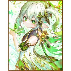 나히다 보석십자수 귀여운 캐릭터 정화의 하얀 풀 DIY 다이아몬드 그림 세트 성탄목 보석비즈십자수 거실 장식 14종 집중력향상 비즈 수제공예 DIY키트 ZS-1254, XCS-06, 30*40cm, 1개