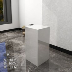 조각 작품 전시대 디피 가방 진열대 전시 홍보 매대 매장 기둥 사각, M. 303060 무광 백색