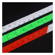 PVC반사테이프 1cm x 8M 야광 안전띠 야광테이프 안전테이프 방수테이프, 화이트