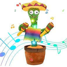 완구 귀여운 말하는 선인장 인형 노래하는 선인장, 마라카스, 1개