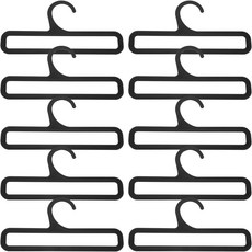 매끄러운 긁힘 없는 후크 공간 절약형 숄 디스플레이 스탠드가 있는 옷장 벨트 타이 홀더 랙용 밀리스텐 스카프 행거 10팩 플라스틱 정리함 6.69X3.14X0.09인치