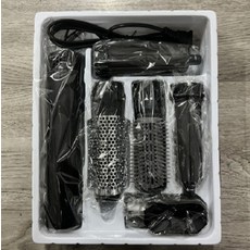 헤어스타일러 고데기 겸용 드라이어 자동컬링 빗 스타일링기기, 5-in-1 [블랙] 유럽형