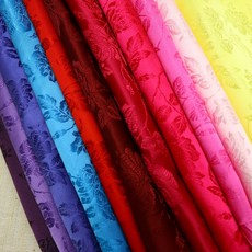 한복원단 한복지 천 폴리실크 장미 견 한복감, 라이트핑크, 1개