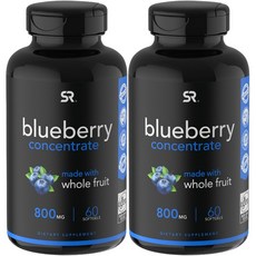 SPORTS RESEARCH 藍莓濃縮軟膠囊 800mg, 60顆, 2罐