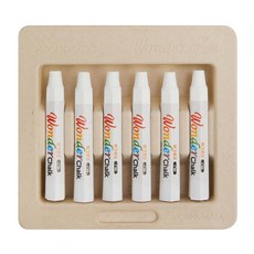 원더쵸크 하고로모분필 수용성분필, 백색6개입