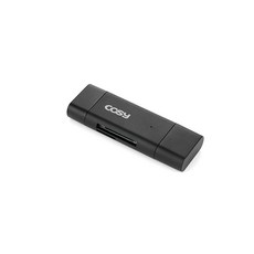 코시 타입C OTG USB3.0 PC겸용 카드리더기, CR3331C, 블랙, 1개