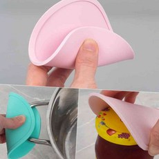 실리콘 컵코스터 원형 컵받침 주방 심플, 레드