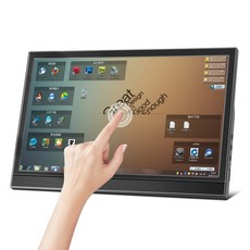 서브 모니터 세컨드 포터블 휴대용 11.6 인치 터치 1366X768 LCD 디스플레이 노트북 두 번째 화면 게이밍 확장 스위치 PS4 Xbox 라즈베리 파이용, 1) Touch monitor