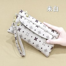 2024新款韓版時尚手拿包女 潮流百搭印花手抓包 長款錢包